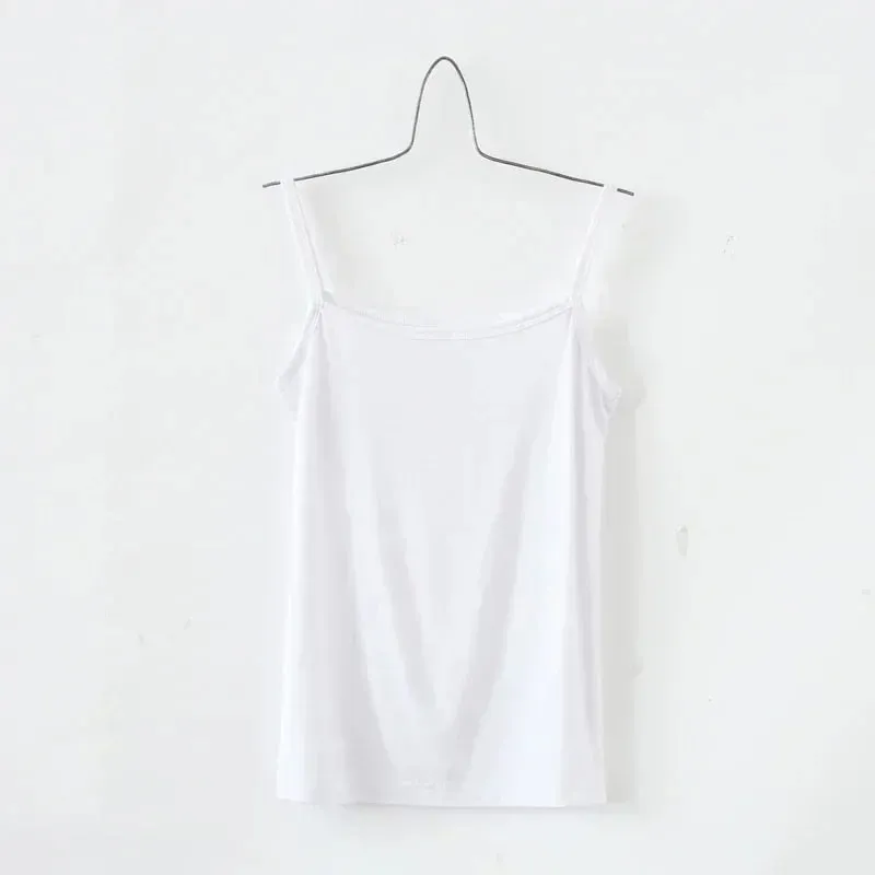 Camisolas básicas femininas, tops curtos sem mangas, bralette, tops de cor sólida, colete skinny, regata de emagrecimento, roupa íntima
