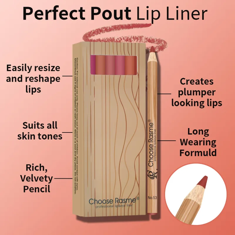 12 conjunto de lápis delineador labial fosco, renderização de cores, fácil maquiagem, à prova d'água, durável, cosméticos, presente de dia dos namorados