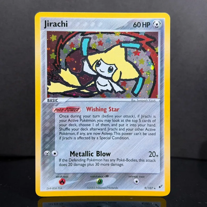 Cartões de proxy Pocket EX Deoxys Crobat Jirachi Latios Sharpedo Salamence Hariyama Deoxys Rayquaza Cosmos Holo Gold Star UR