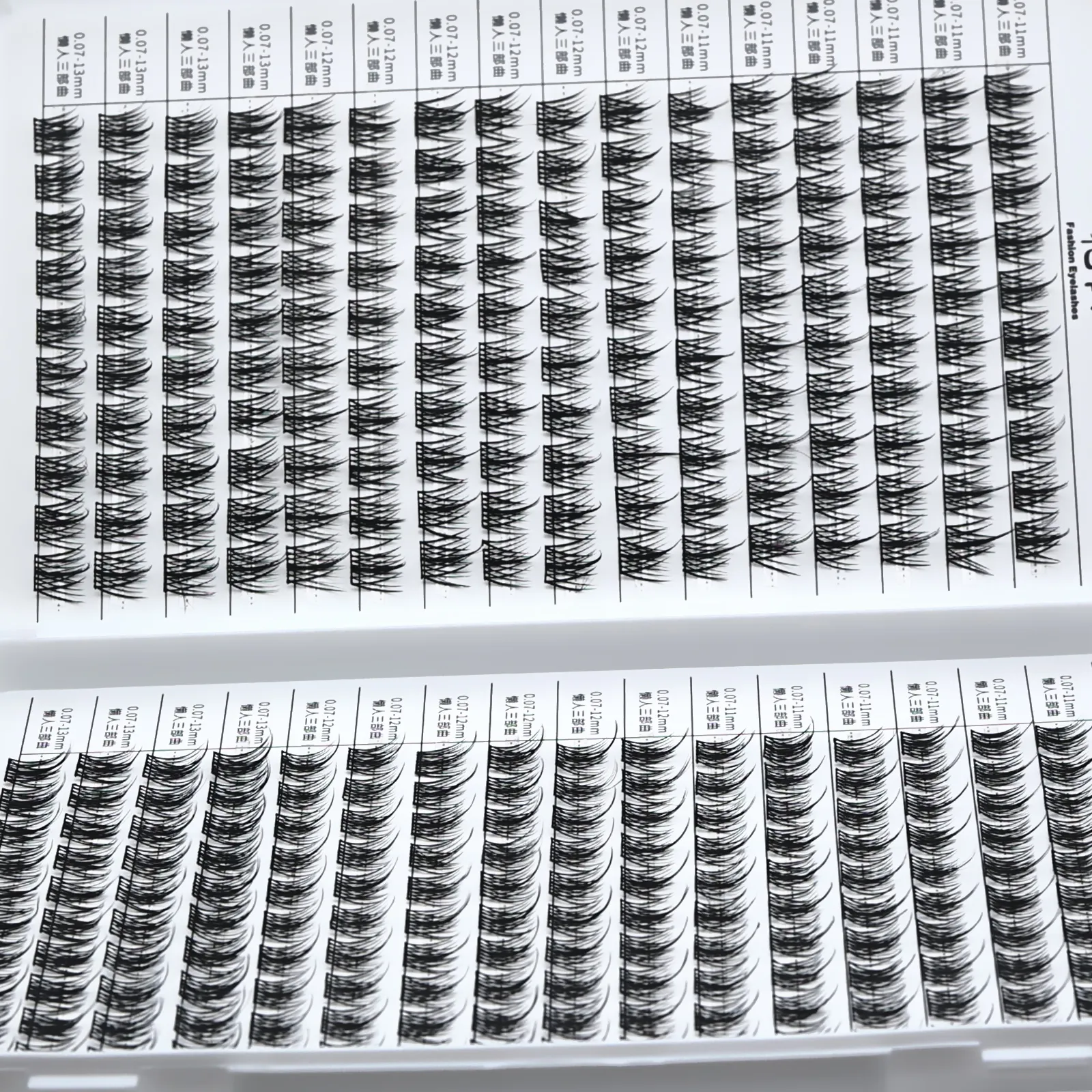 D curl cluster cílios comprimento misto cílios postiços individuais naturais finos reutilizáveis ​​diy extensões de chicote para casa maquiagem dos olhos