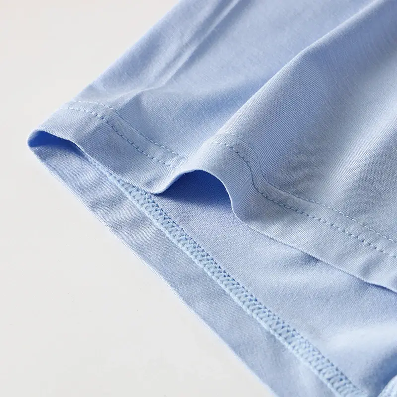 Shorts boxer modais masculinos com bolsa de suporte 3D e design conveniente de abertura lateral para uso confortável