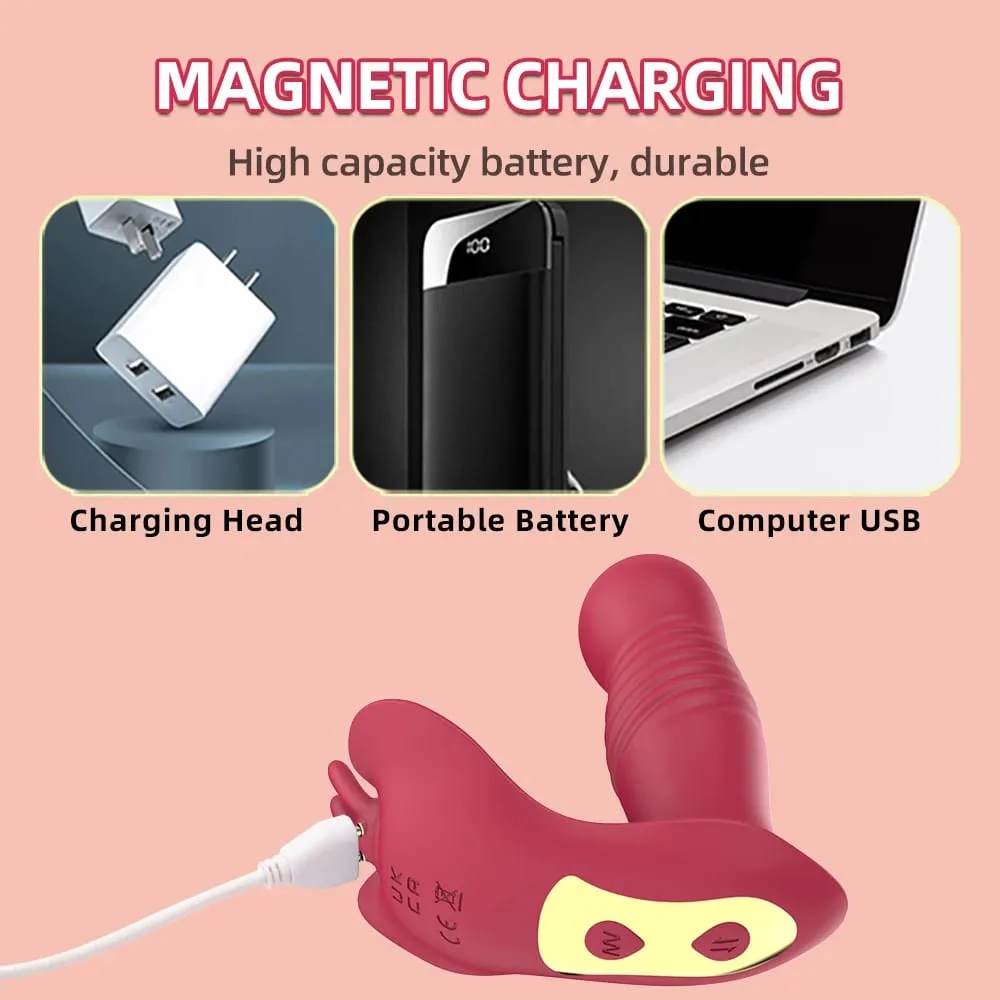 Vibrador de impulso com controle remoto, estimulador de clitóris, vibrador telescópico giratório, ponto g, produto adulto, brinquedos sexuais