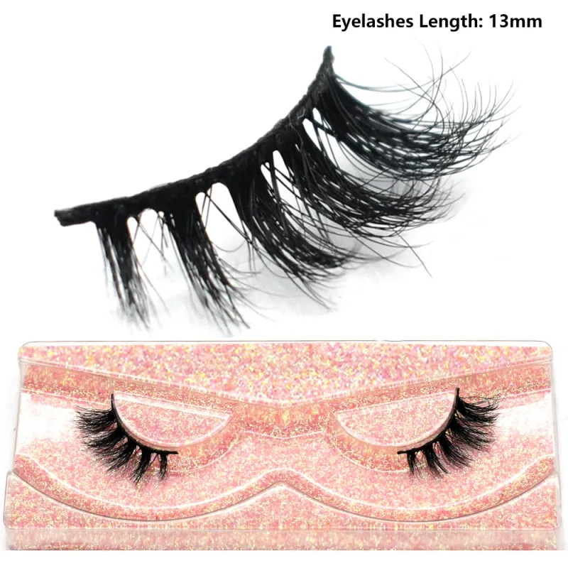 Half Eye Lashes Natural 3D Mink Short False Eyelashes Fluffy Wispy Cross Strip Fake Lashes Soft Half Eyelashes Extension Makeup — image 34