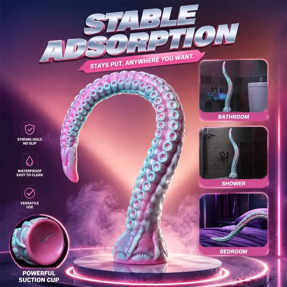 Fantasia tentáculo vibrador de silicone macio plugue anal massageador de próstata enorme pênis falso estimulação do ponto g masturbador brinquedos sexuais adultos