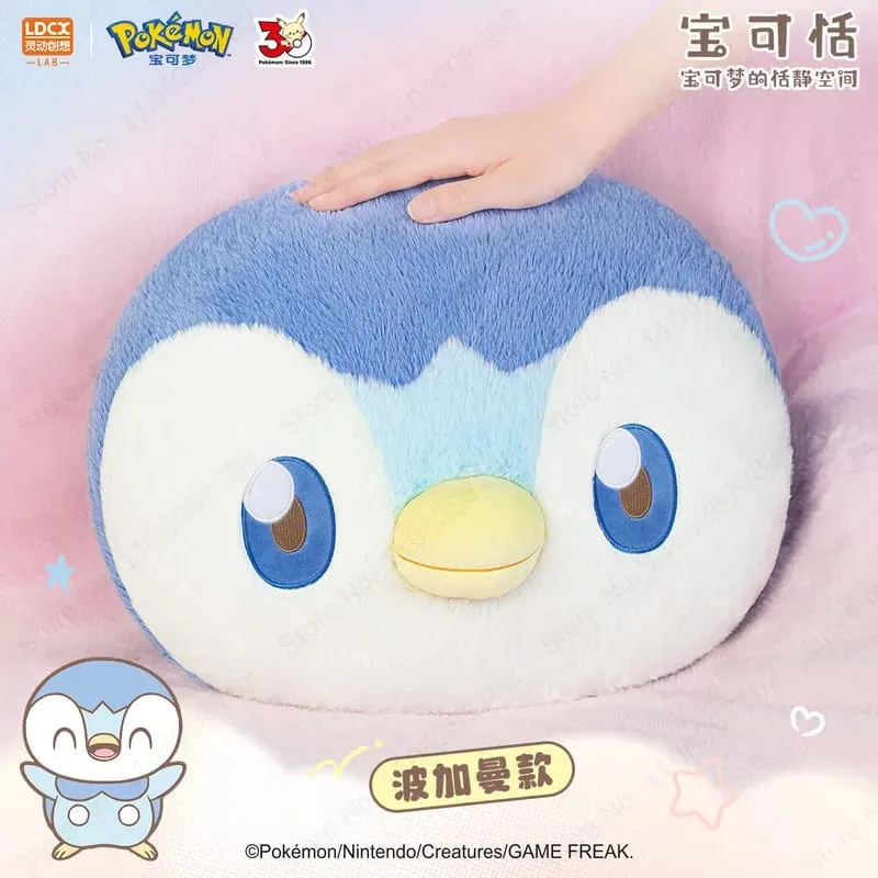 Novo pokemon pikachu piplup 40cm grande boneca de pelúcia bonito macio almofada travesseiro decoração para casa brinquedo colecionável presente aniversário — image 4