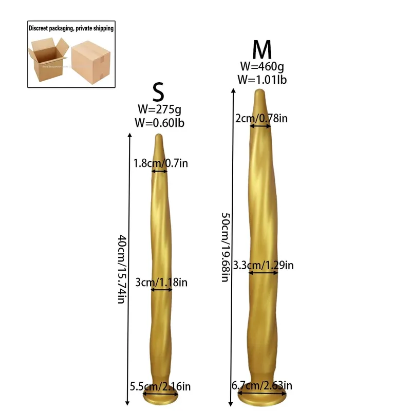 NEW Super Long Anal Plug Big Anal Dialator Expander Training Fantasy Large Long Silicone Soft ButtPlug Sex Toy for Women Men Gay