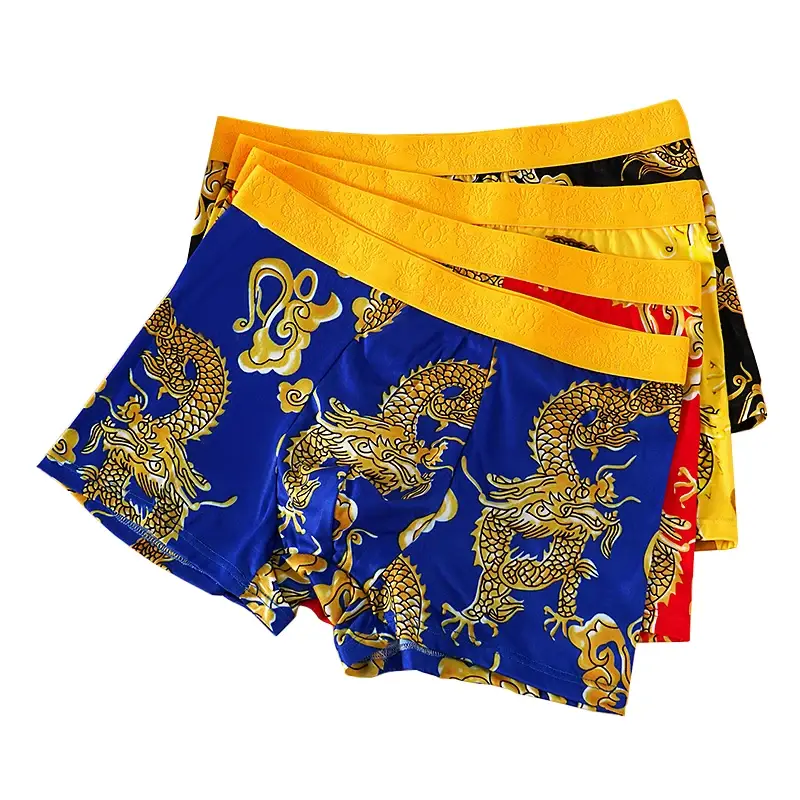 4 pçs/set roupa interior masculina padrão 3d sexy cuecas em forma de u bolsa convexa moda meninos calcinha novo estilo boxershorts masculino