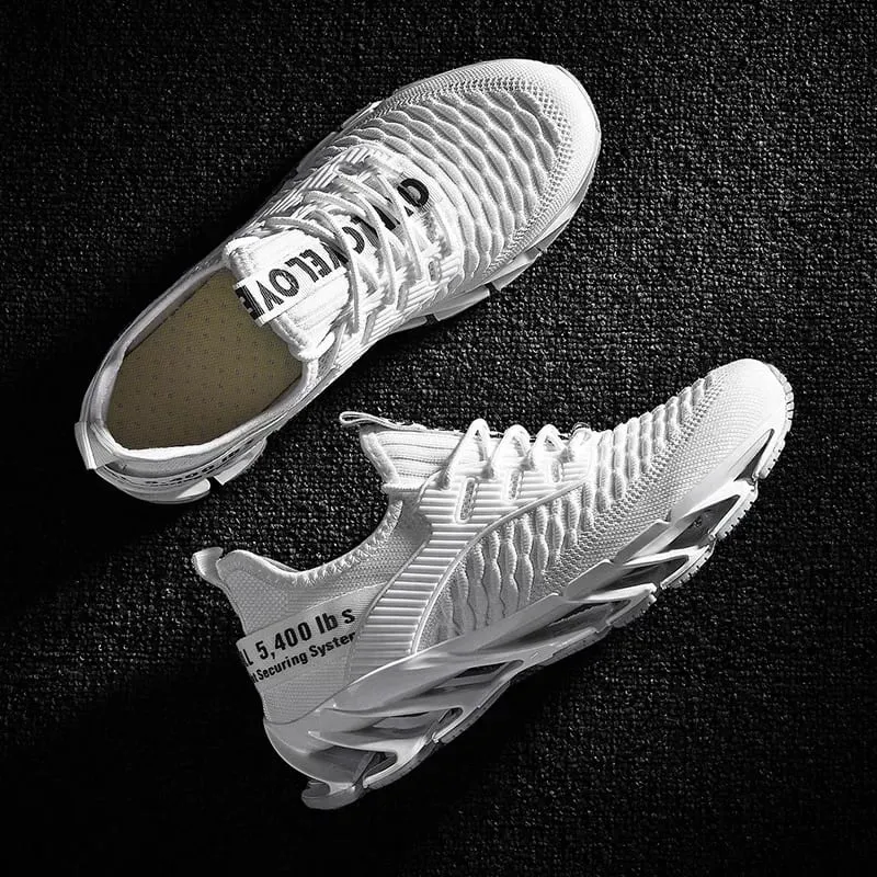 Novos sapatos de corrida masculinos leves confortáveis ​​tênis de malha respirável moda masculina sapatos casuais de malha respirável