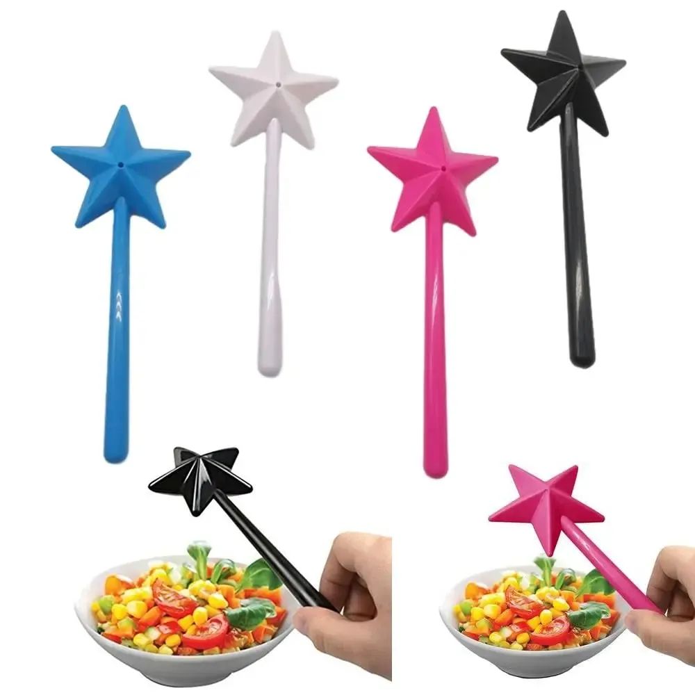 High Quality Plastics Salt Shakers Refillable Star Seasoning Shaker Household Long Hand Salt Pepper Magic Wands Kitchen & Dining