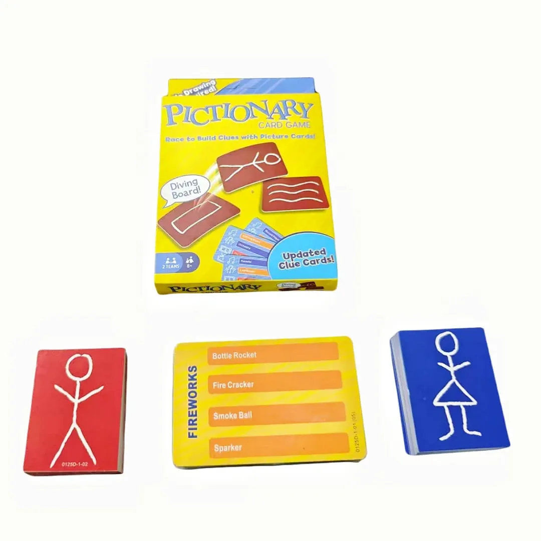Pictionary English Version of the Card Game Board Game a Must-Have Game for Parties Suitable as a Gift