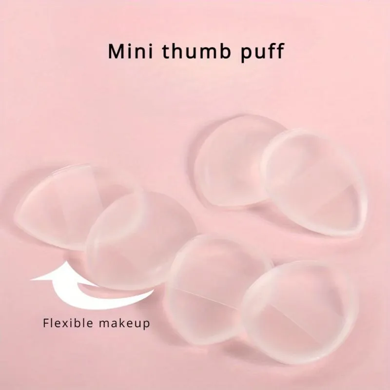 2PCS Mini Silicone Fingertips-Reusable Fragrance-Free Makeup Brushes for Foundation Concealer and Powder Make Up Accessories
