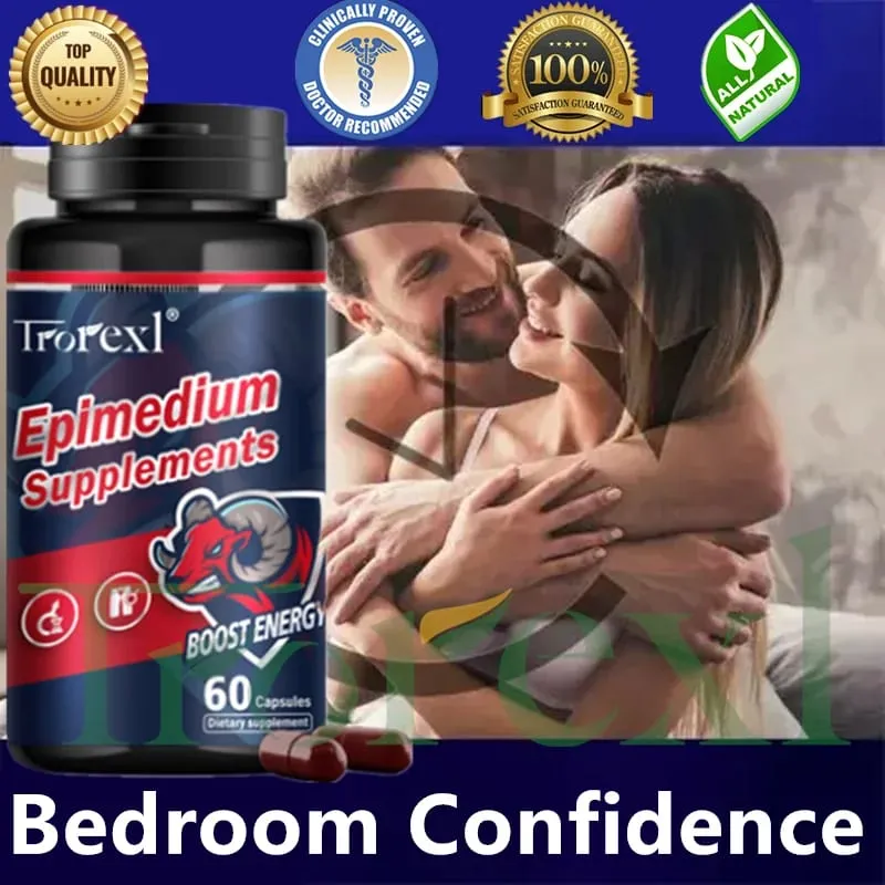 Suplemento masculino de resistência e energia para tumescência, complexo Eleuthero Root Wolfberry Epimedium