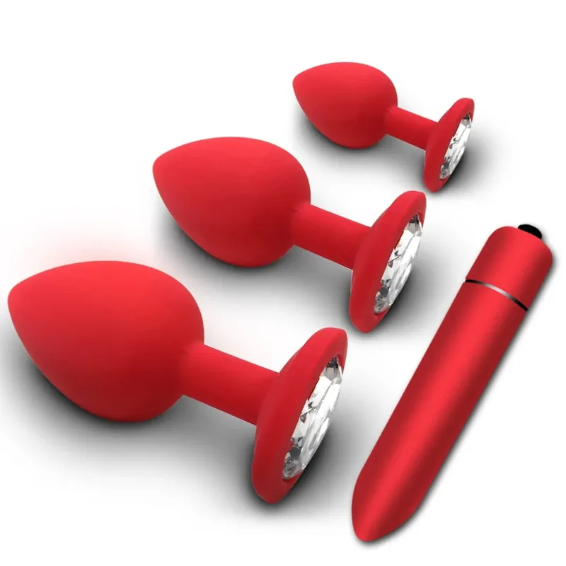S/m/l plug anal vibrador de bunda feminino/homem silicone macio em forma redonda bala erótica anal plug bala gay brinquedos sexuais para adultos — image 33