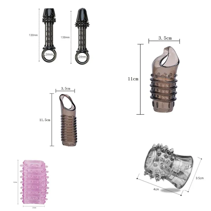 Extensor de pênis retardar a ejaculação, capa de silicone reutilizável para ampliação do pênis, brinquedos sexuais para homens, anel de bloqueio de sêmen, sex shop 18 +