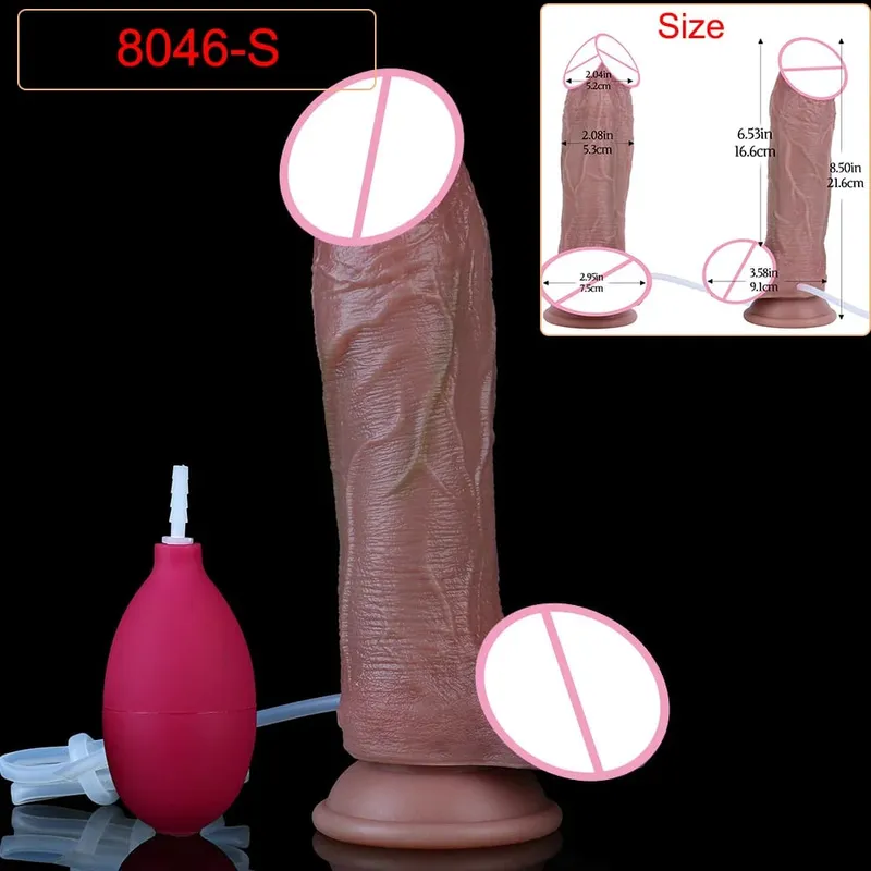 Veias profundas ultra esguichando vibrador silicone pele toque longo ejaculação butt plug para homens mulheres g-ponto estimular 18 + brinquedos sexuais