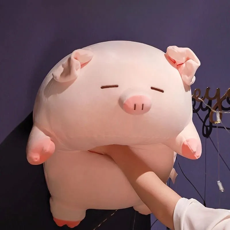 1 pçs super macio descompressão festa porco pano boneca porco porco travesseiro brinquedo de pelúcia com múltiplas especificações para escolher