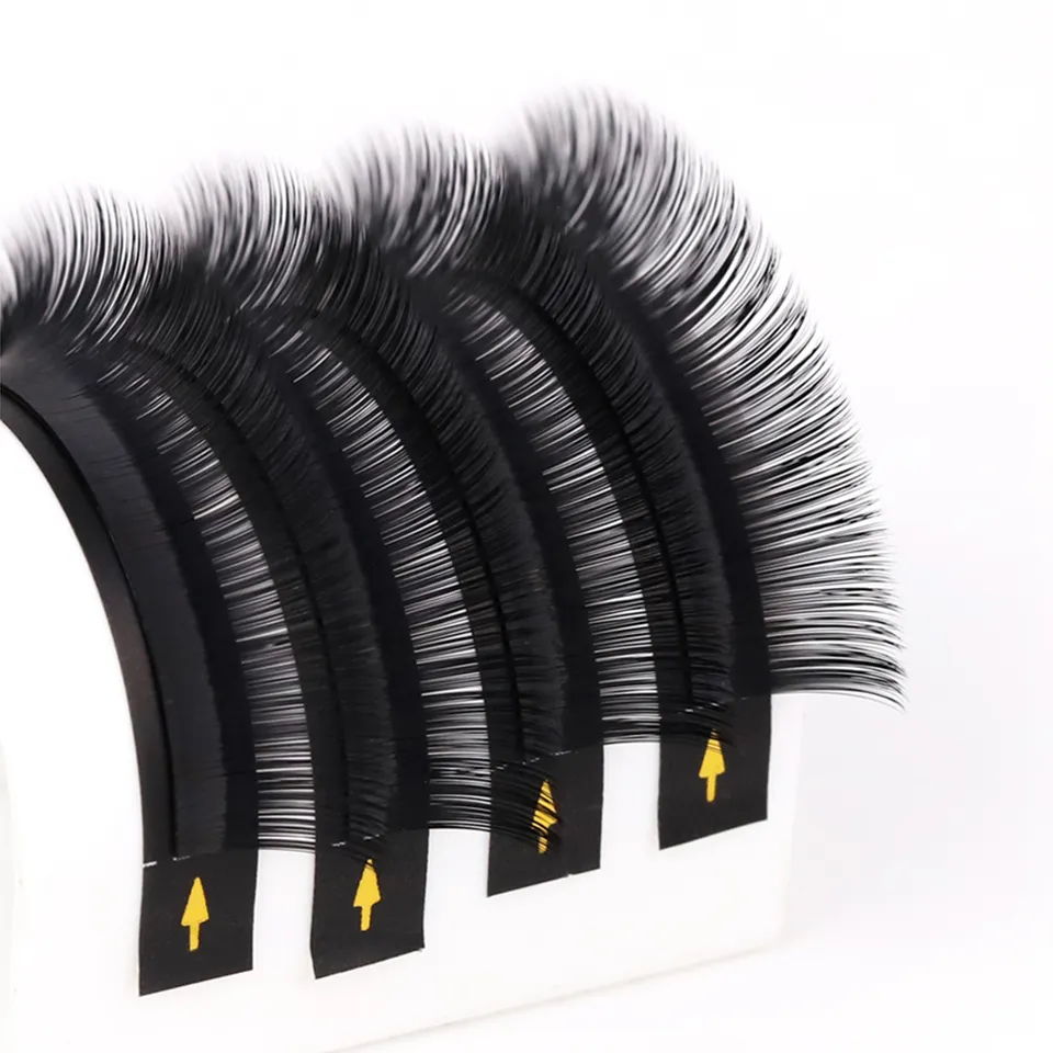 Lashprofessor 16 linhas individuais de cils bandejas de chicote 5-20mm seda clássico cílios uso profissional do salão de beleza extensões de cílios de caxemira