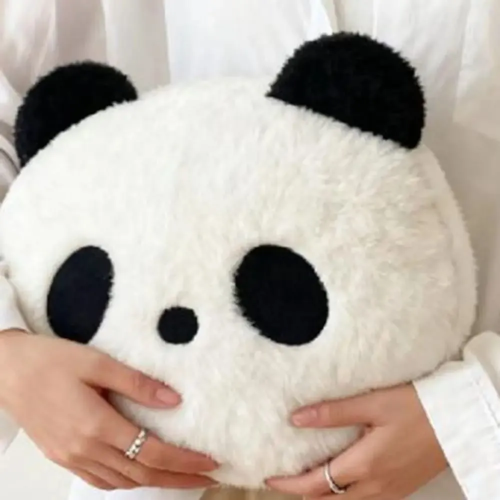 Animal de pelúcia panda almofada quarto sofá kawaii pelúcia panda travesseiro 30cm decoração para casa panda lance travesseiros