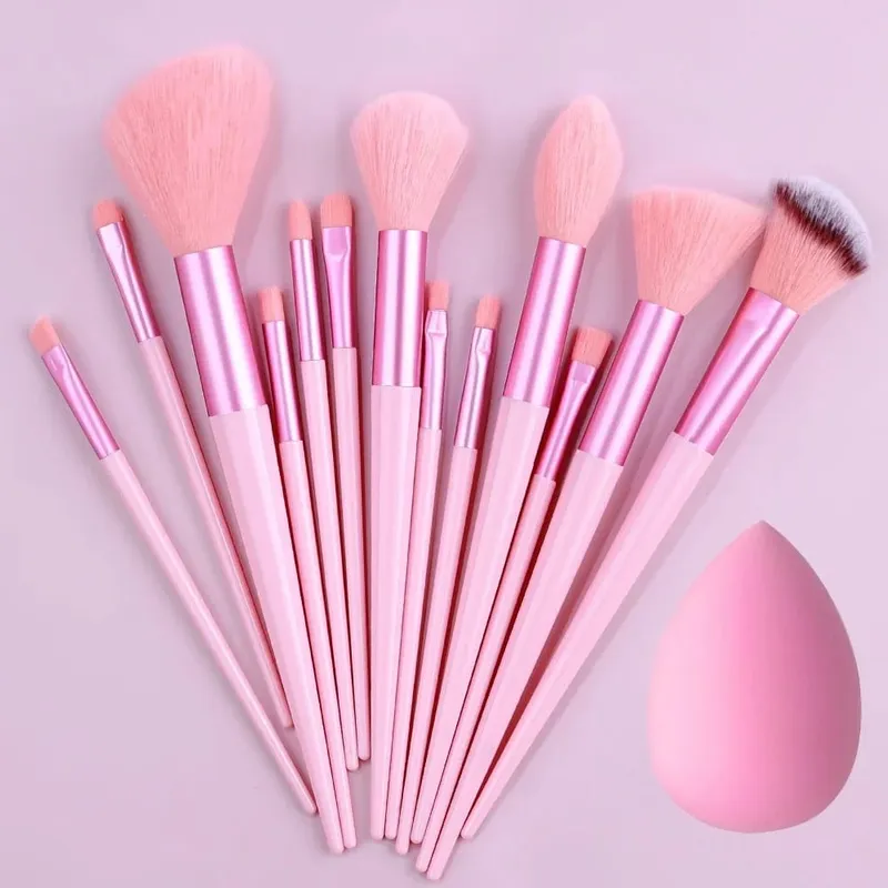 Conjunto de pincéis de maquiagem, 8 peças-20 peças, macio, fofo, sombra, detalhe, corretivo, blush, pó solto, base, iluminador, ferramenta de beleza