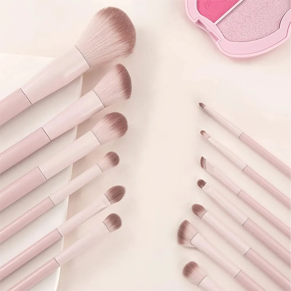 Conjunto de pincéis de maquiagem para iniciantes sombra de olho blush contorno mistura nariz sombra corretivo kit completo para novos usuários essencial — image 5