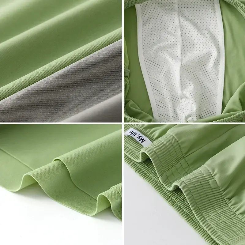 Tamanho grande cetim sedoso solto boxer shorts masculino verão fino legal gelo seda roupa interior seta calça sem costura pijamas calcinha 3256812316631462