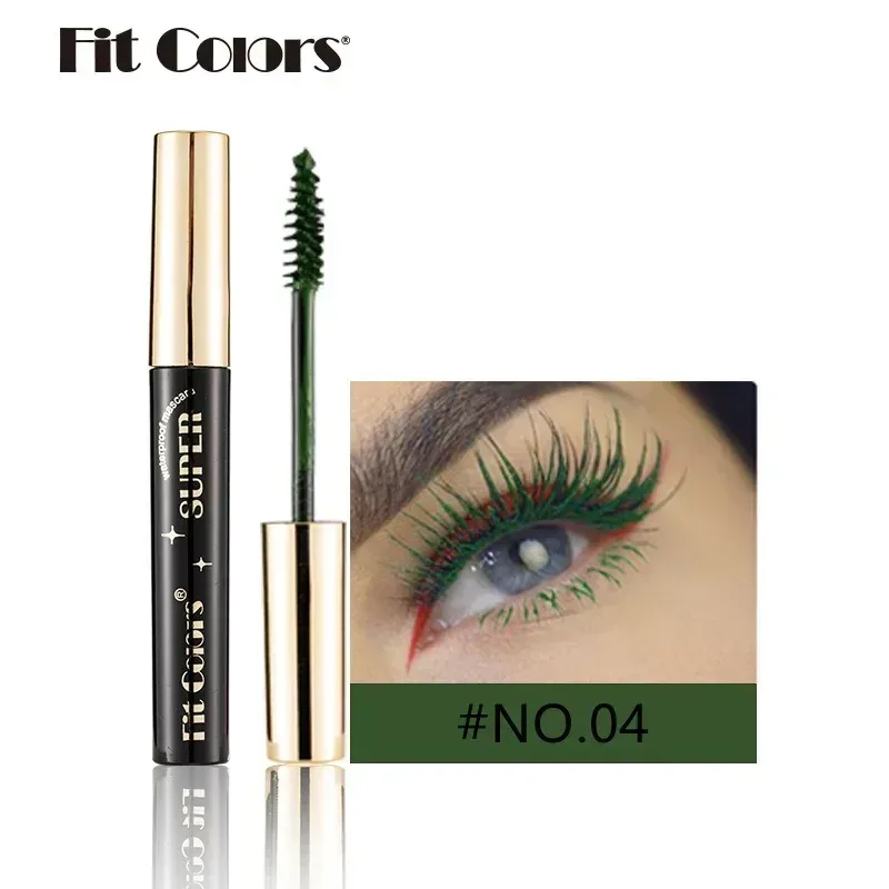 Rímel colorido maquiagem 4d sedoso natural cílios longos rímel à prova dwaterproof água extensão de longa duração grosso curling rímel