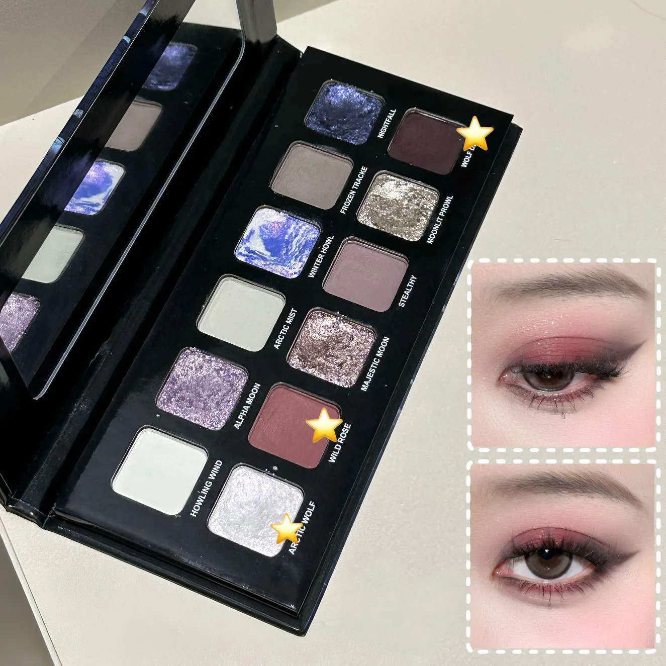 Paleta de sombras metálicas com 12 cores, pérola fosca, cintilante, azul, iluminador, brilho, maquiagem fashion — image 5