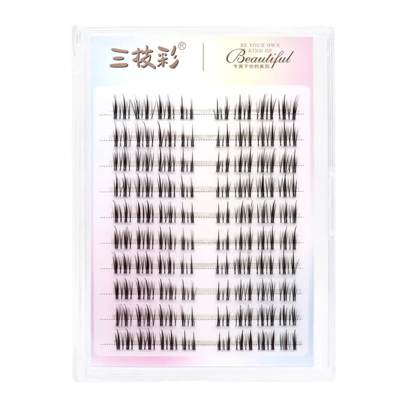 Cílios postiços C Curl Natural & Wispy Lash Wisps Manga Cílios autoadesivos perfeitos para meninas noite fora ferramentas de maquiagem para os olhos