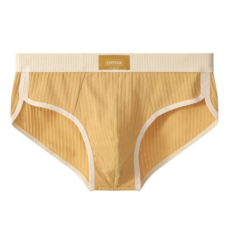 Men's Cotton Briefs High Quality Comfortable Underpants Breathable Shorts Underwear Soft U Bulge Pouch Sexy Panties Homme Cueca