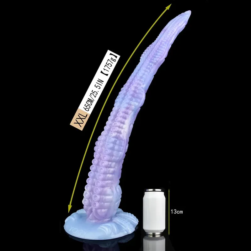 65cm longo butt plug com ventosa s m l xl xxl fantasia polvo perna vibrador anal contas 5 tamanhos brinquedos sexuais para mulher homem — image 12