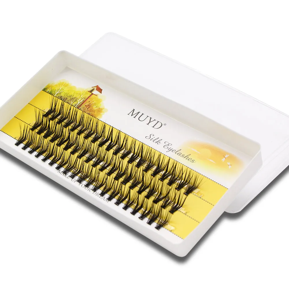 M Curl Mink Cílios Postiços 60 Clusters L Curl Lashtray para Maquiagem 30D Extensões de Cílios Individuais Feitos À Mão Cílios