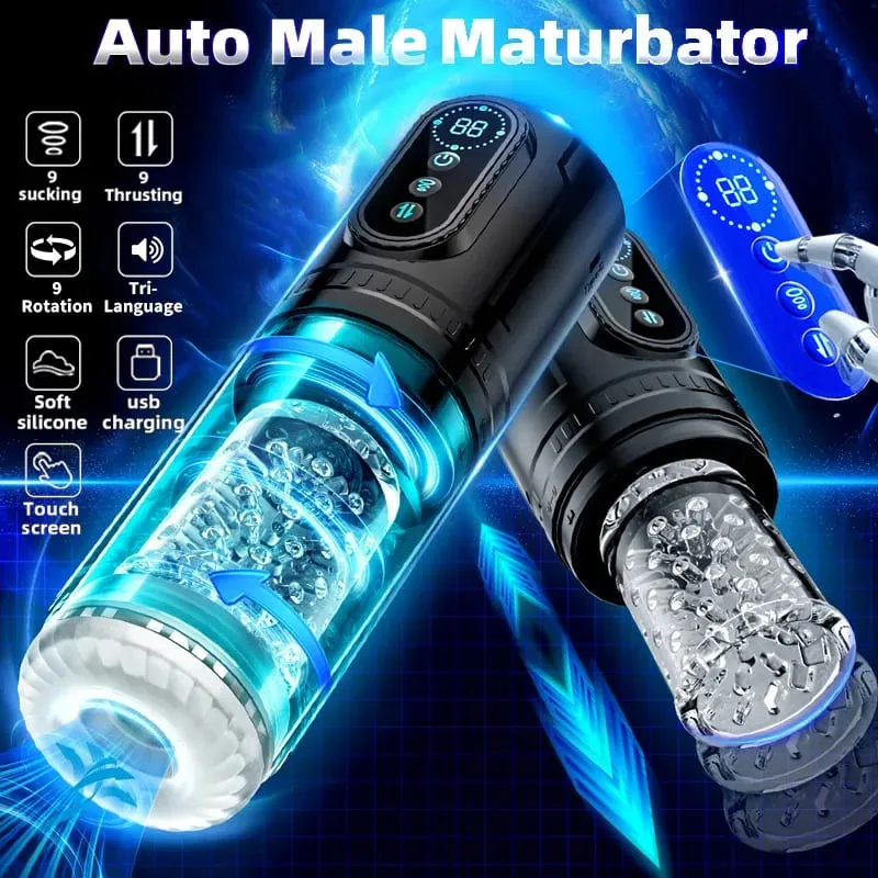 Pistão rotativo de alta velocidade, impulso automático, masturbador, vagina telescópica, boquete, masturbação, brinquedos sexuais para homens 18 — image 4