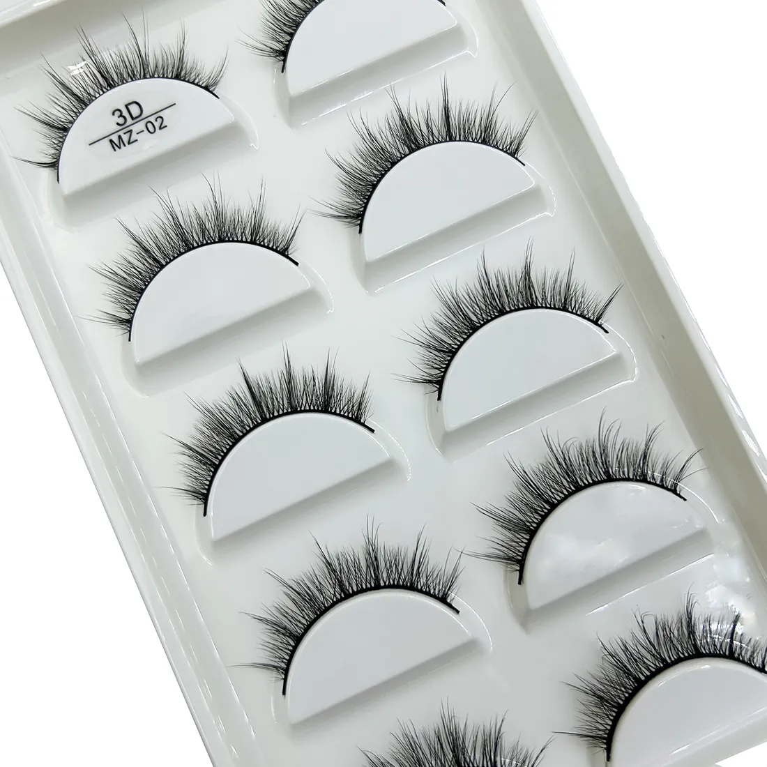 Wholesale 5 Pairs 3D Natural Mink False Eyelashes Makeup Extension Eyelash Fake Eye Lashes Faux Cils Make Up Beauty Cilios