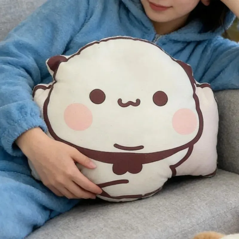 Novo bonito bubu panda almofadas de pelúcia kawaii anime yier travesseiro companheiro de dormir para amigos decoração de casa presente de casal — image 5