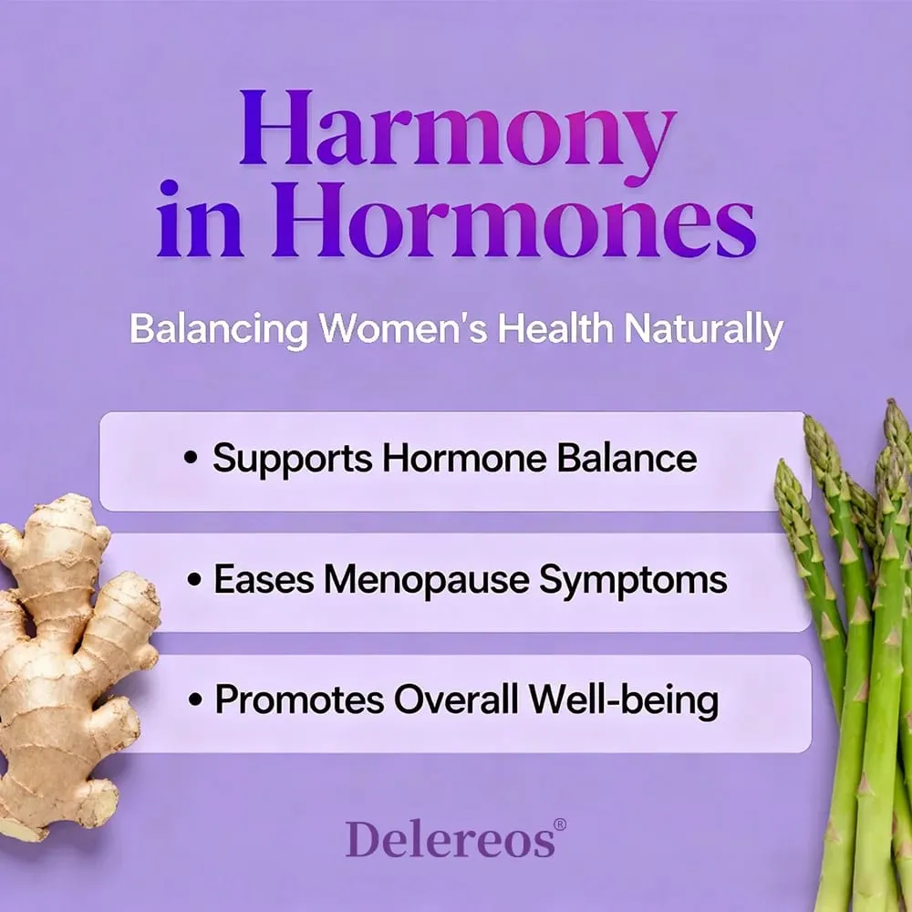 1000 mg de suporte hormonal - suplementos à menopausa para mulheres - apoia o equilíbrio hormonal natural, conforto e bem-estar mensal