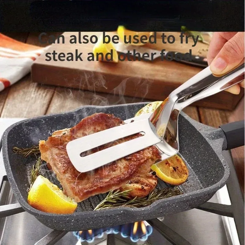 Pinças de cozinha premium de aço inoxidável multiuso pinça clipe de pão/grampos de bife/braçadeira de bife frito/pinças de churrasco