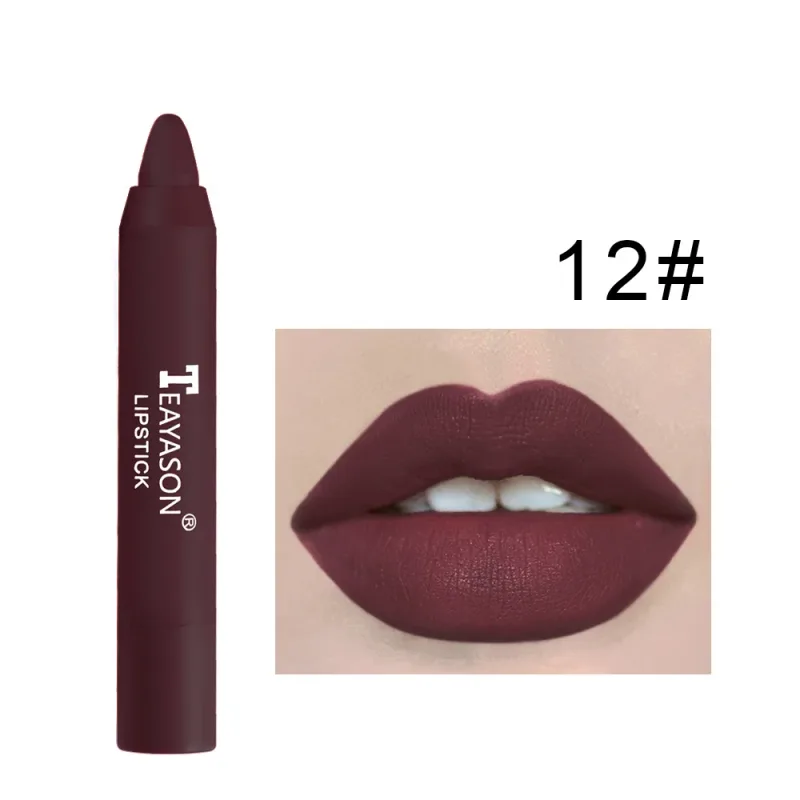 Matte Lipstick Easy Coloring Non-Stick Cup Long-Lasting Comfortable Wear Lip Makeup for Women
