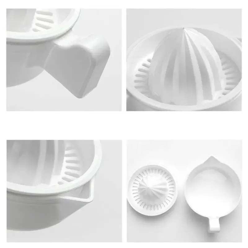 Mini Plastic Double Layer Household Manual Citrus Juicer Orange Lemon Fruit