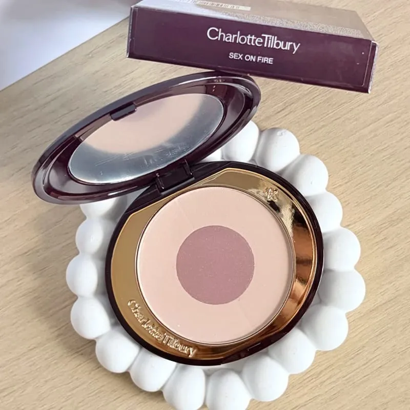 Charlotte Tilbury PILLOW TALK Series Soft Heart Double Color Powder Blusher Color Plate Hot Color Code First Love Sex on Fire