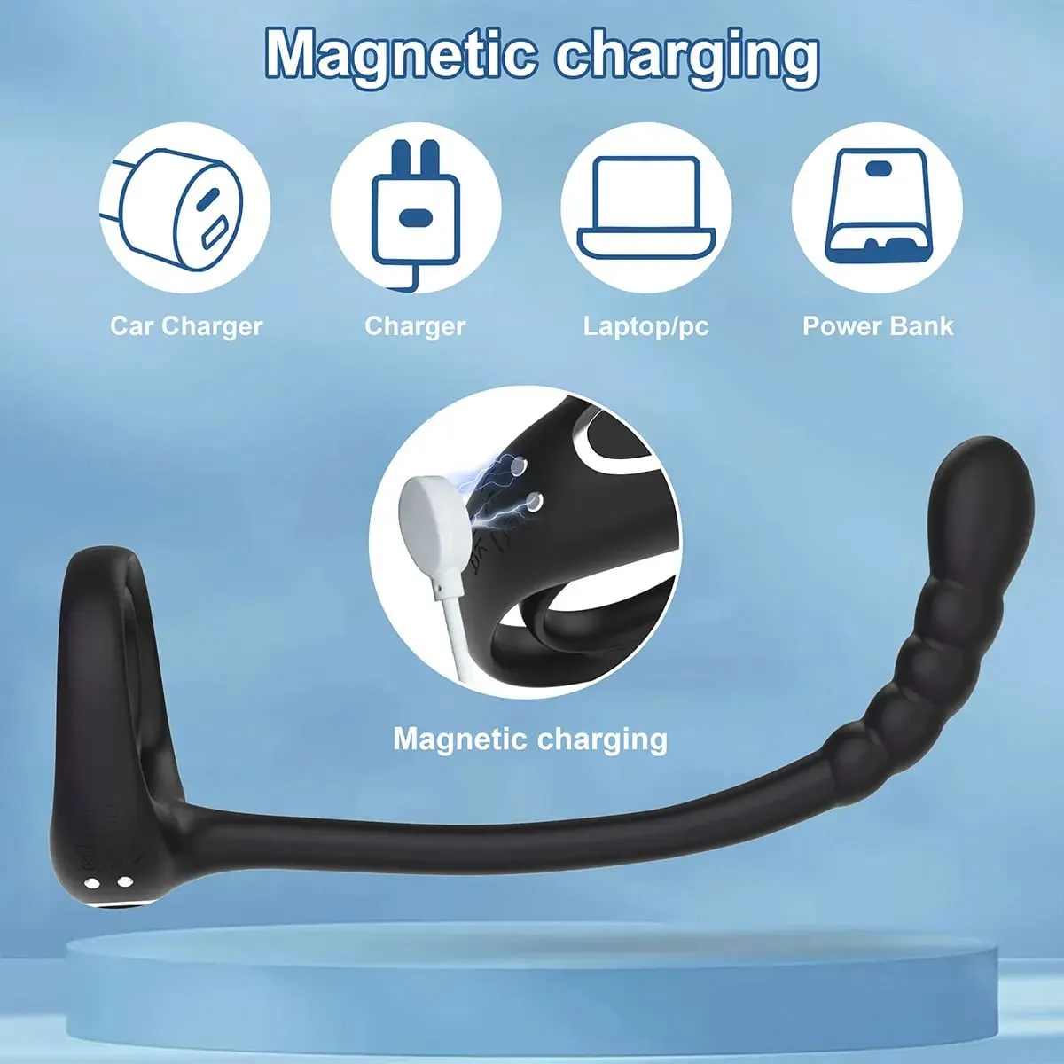 Vibrador anel peniano com controle remoto, aplicativo para homens, massagem de testículos, estimulação da próstata, plug anal, masturbador, brinquedo sexual adulto