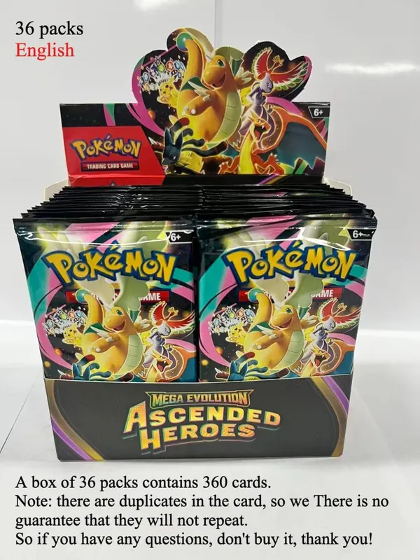 Cartão pokémon divertido 40-360 segundos, mega evolução, chamas fantasmas, reforço inglês, cartão de batalha, fãs de anime, brinquedo de presente de aniversário para crianças — image 8