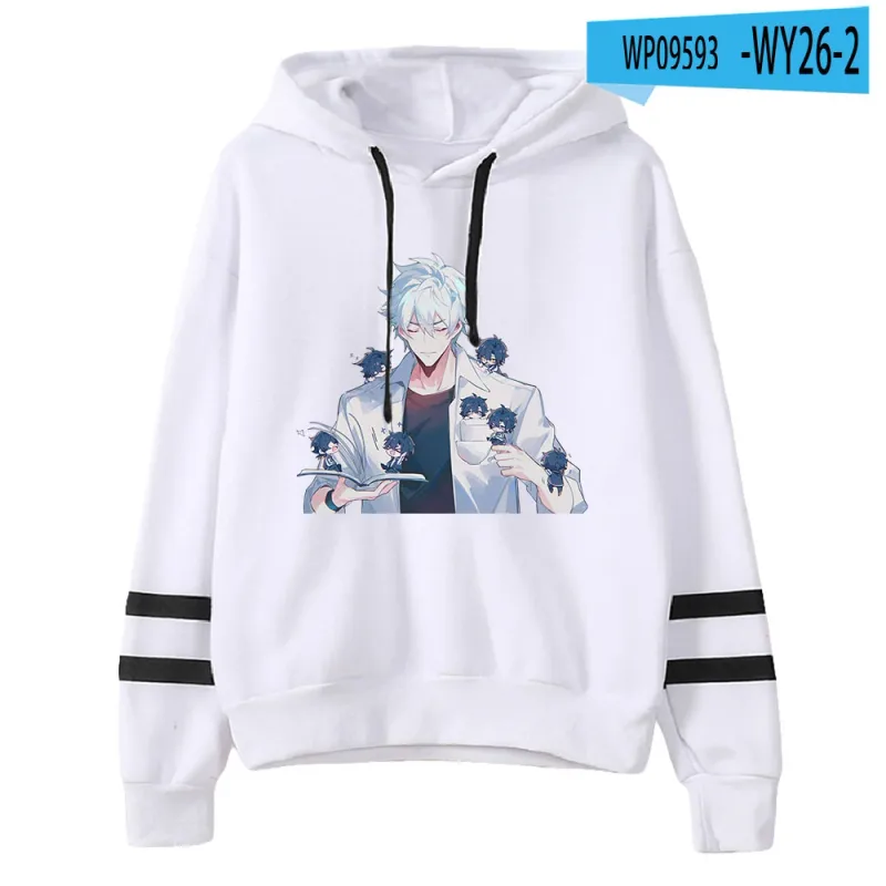 Link Click Anime Hoodie Unisex Pocketless Parallel Bars Sleeve Sweatshirts Women Men Hoodies Harajuku Streetwear Fashion Clothes
