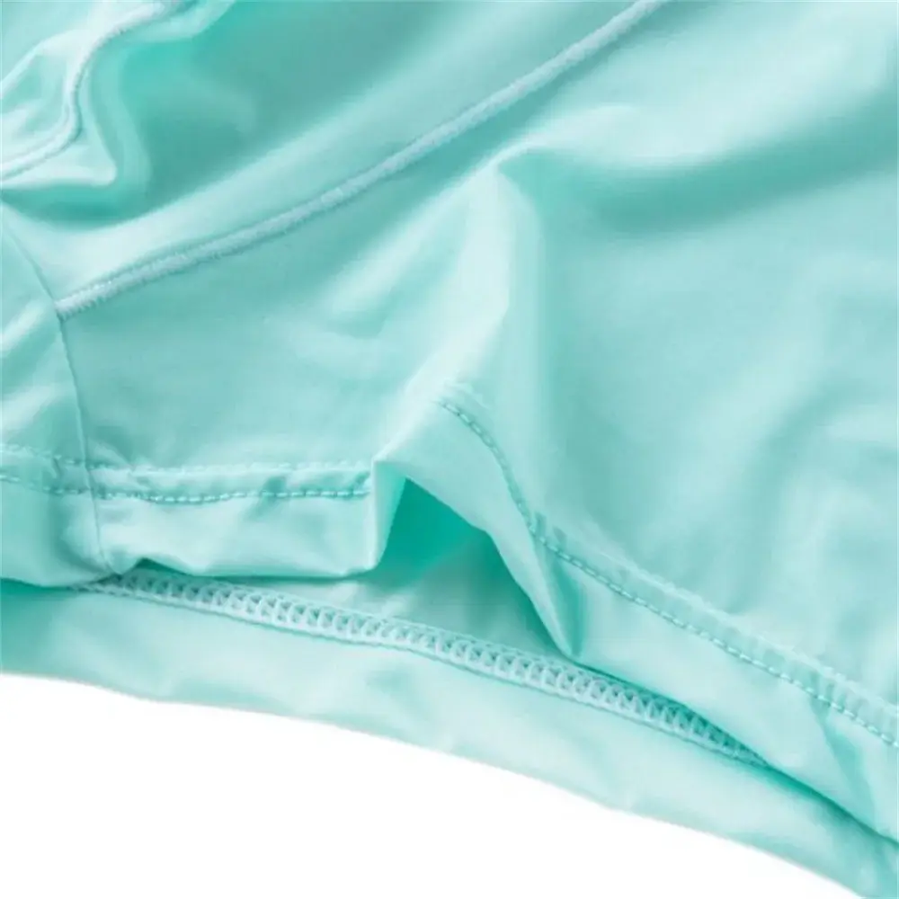 Cool Men's Ice Silk U Convex Underwear Summer Ultra-thin Transparent Boxer Shorts Sexy Male Trunks Plus Size M-XXL