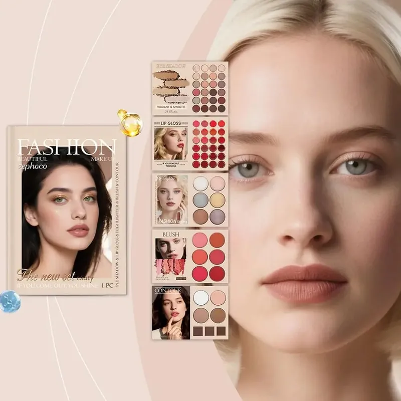 Multi-layered Beauty Book Palette 67 Colors Makeup Eyeshadow That Combines And Contouring Highlighter Color Rich Blush N4A4 — image 4