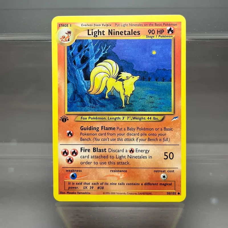 Neo destino charizard ptcg cartão de coleção única 1ª edição 1996 tyranitar gengar cartão pkm cartões proxy brinquedos presentes
