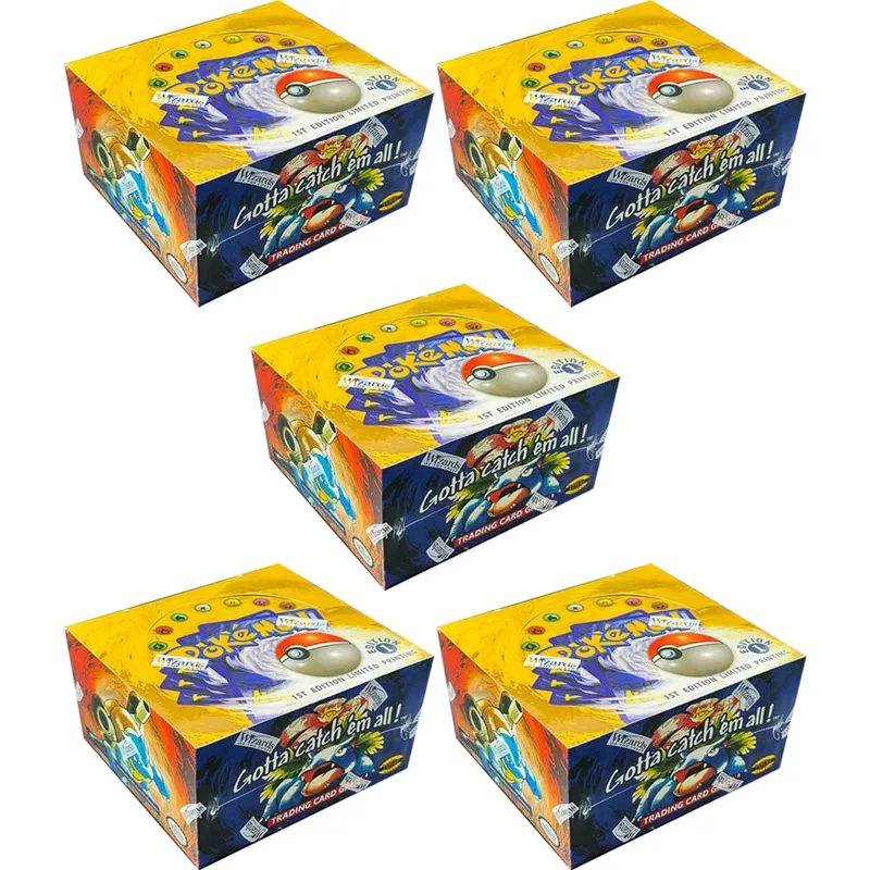 整包 PKM 第 1 版補充包 PTCG 代理卡適用於基礎套裝噴火龍 Blastoise Venusaur TCG 卡 11 件/包玩具