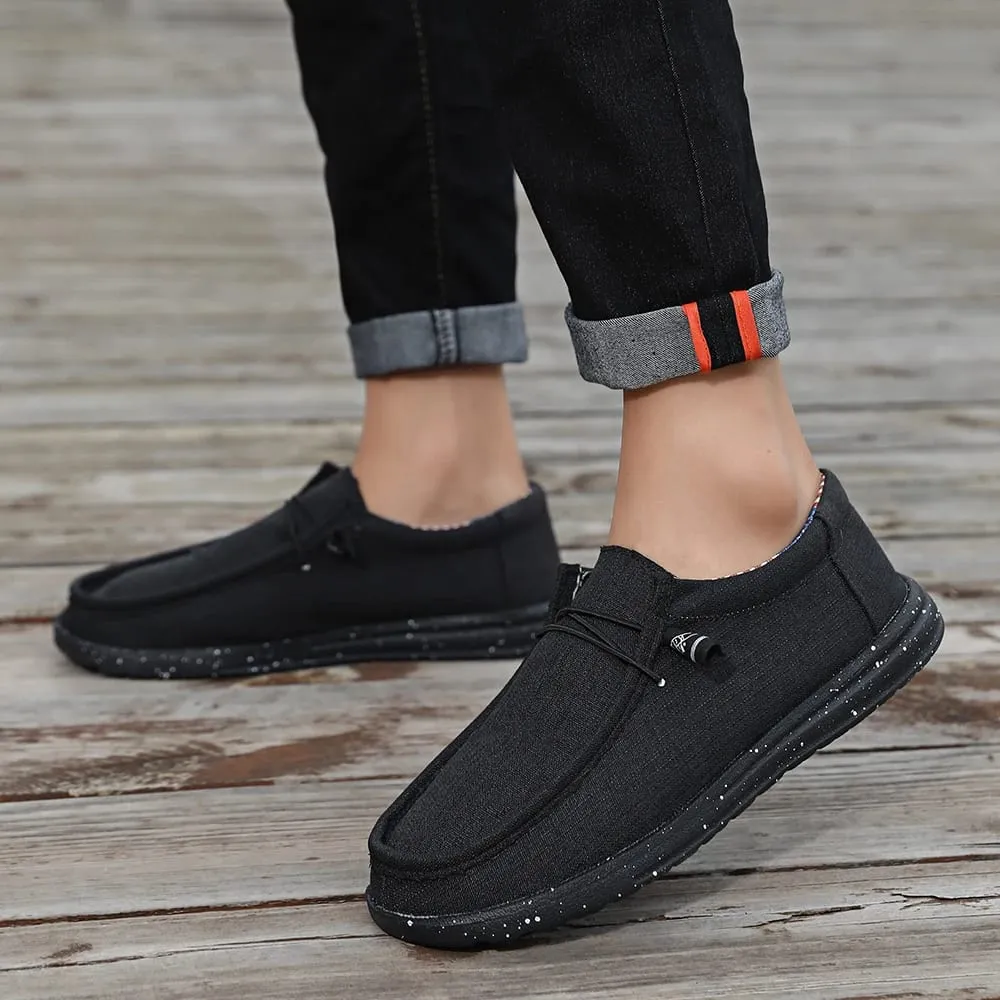 Sapatos mocassins clássicos masculinos plus size, cor sólida, respirável, confortáveis, casuais, duráveis, leves, para caminhada