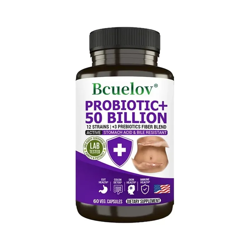 Probióticos + Prebióticos - Melhoram a digestão e a imunidade Alivia a constipação Suplemento de saúde intestinal para desintoxicação do cólon