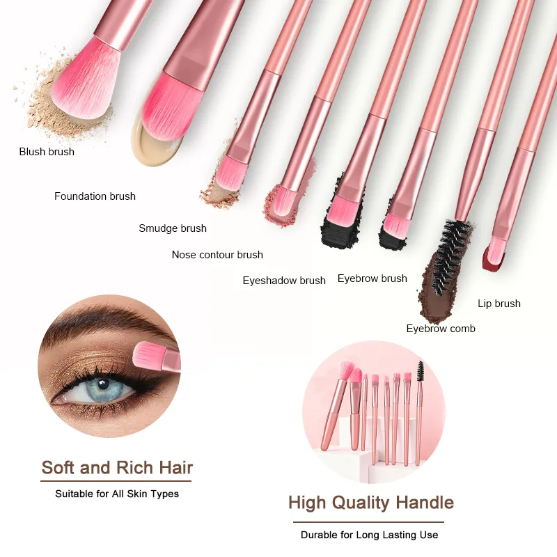 Paleta de sombras com 72 cores, 8 peças de pincéis de maquiagem, brilho fosco, brilhante, colorido, kit de maquiagem para palco de festa