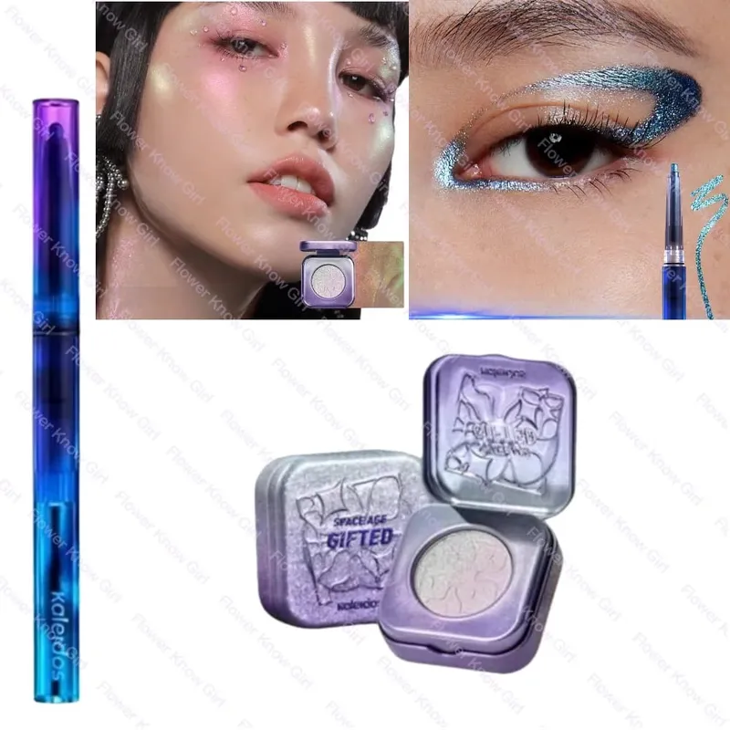 Kaleidos Camaleão Conjunto de Maquiagem para os Olhos Rosto Gel Delineador Lápis Camaleão Sombra Marcador Cromo Glitter Diamante em Pó — image 8